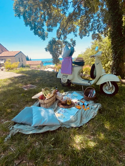 Das natürliche Picknick im Bauernhaus mit Blick auf den Gardasee 1